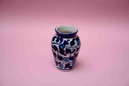 Blue Pottery Small Flower Vase