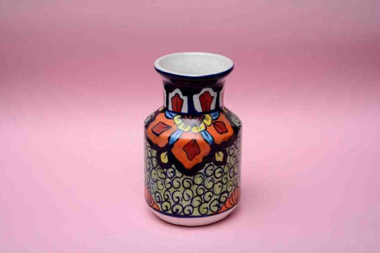 Blue Pottery Small Flower Vase