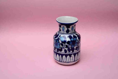 Blue Pottery Small Flower Vase