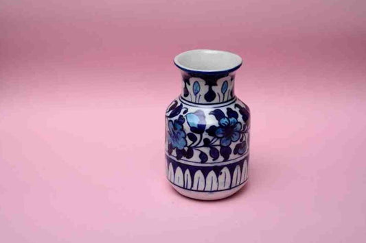 Blue Pottery Small Flower Vase