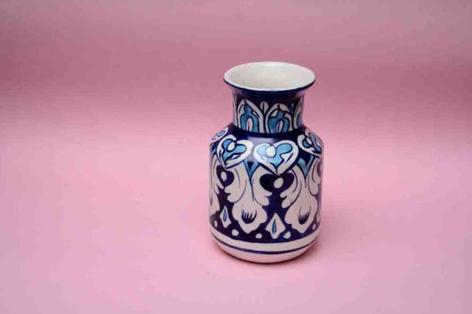 Blue Pottery Small Flower Vase