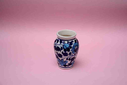 Blue Pottery Small Flower Vase