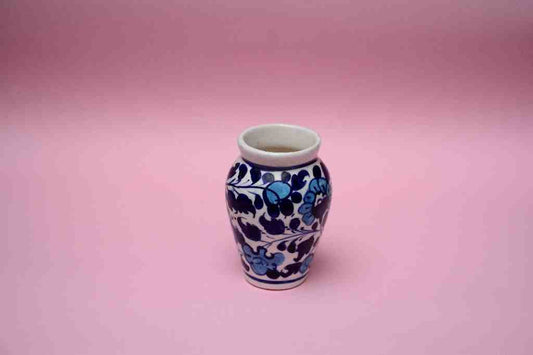 Blue Pottery Small Flower Vase