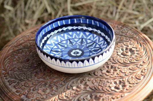Blue Pottery Bowl