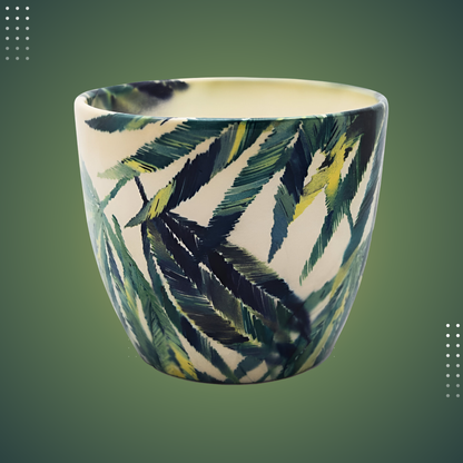 Monza Botanical Fern Indoor Planter Plant Pot Flower Pot, Planter for Indoor Plants (Botanical Fern, 6")