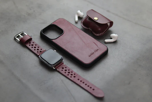 CARMINE BURGUNDY SIMPLE PHONE CASE
