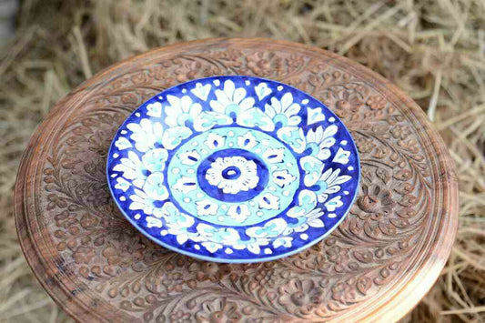 Blue Pottery Dinner Plate