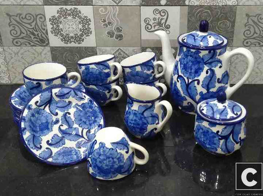 Blue Garden Tea set