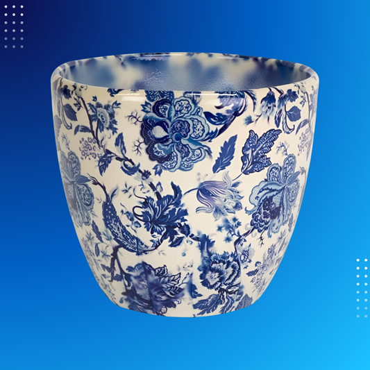 Monza 6" Vintage Planter - Blue | Velmora Ventures