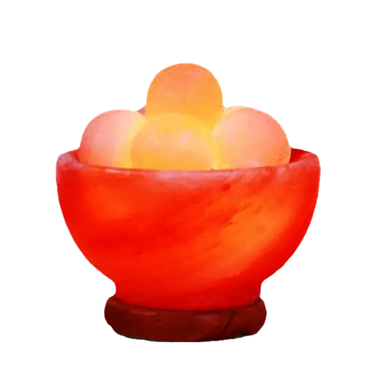 Fire Bowls Salt Lamps Round With Balls
