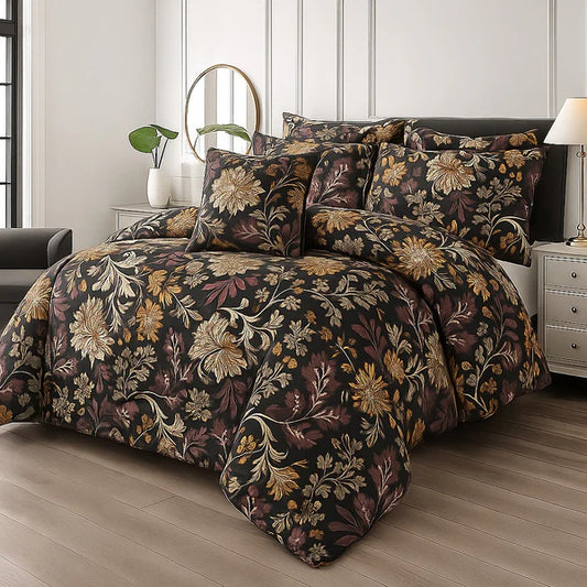 FOREST PATTA- 7pcs PREMIUM Summer Comforter Set (Light Filling)