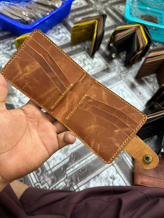 Leather Wallet - WARM TAN BROWN