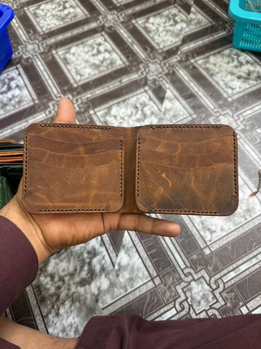 Leather Wallet - BROWN