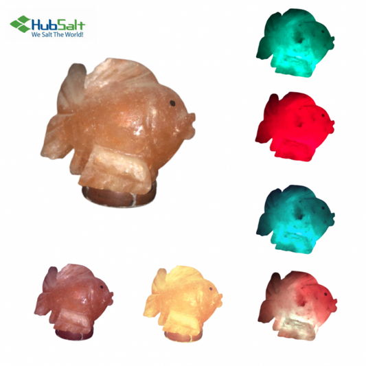 Himalayan Pink Salt Fish USB Lamp