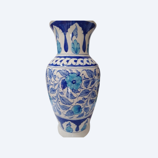 Ceramic Blue Flower Vase
