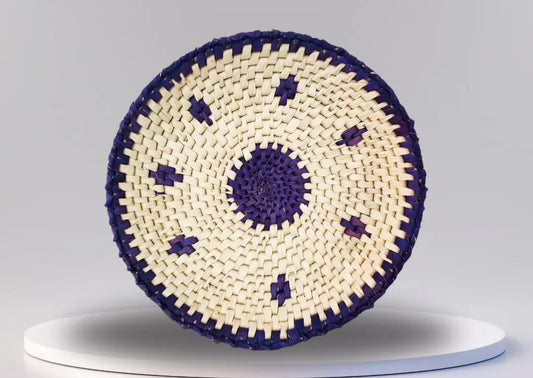 Handcrafted Palm Leaf Platter - Decorative & Handmade