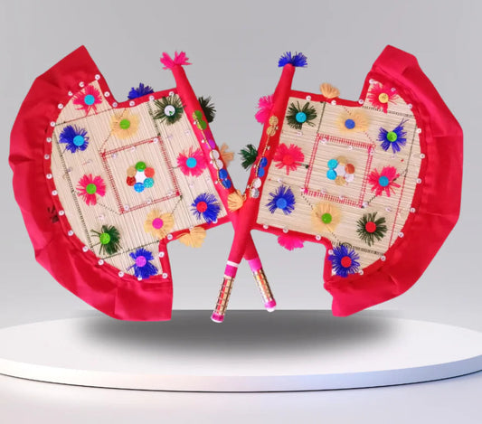 Handmade Decorative Hand Fan - Perfect for Home Decor and Gifting  Made in Pakistan (Sindh)