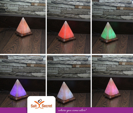 Himalayan Pink Salt Pyramid USB Lamp