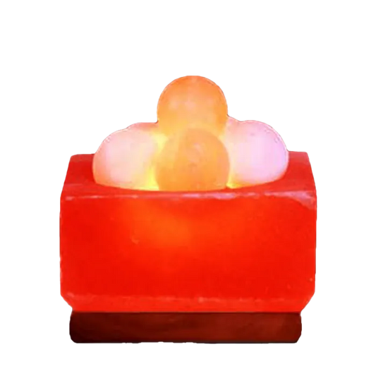 Fire Bowls Salt Lamps Square With Balls
